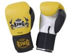 Top King Yellow Triple Tone Boxing Gloves 